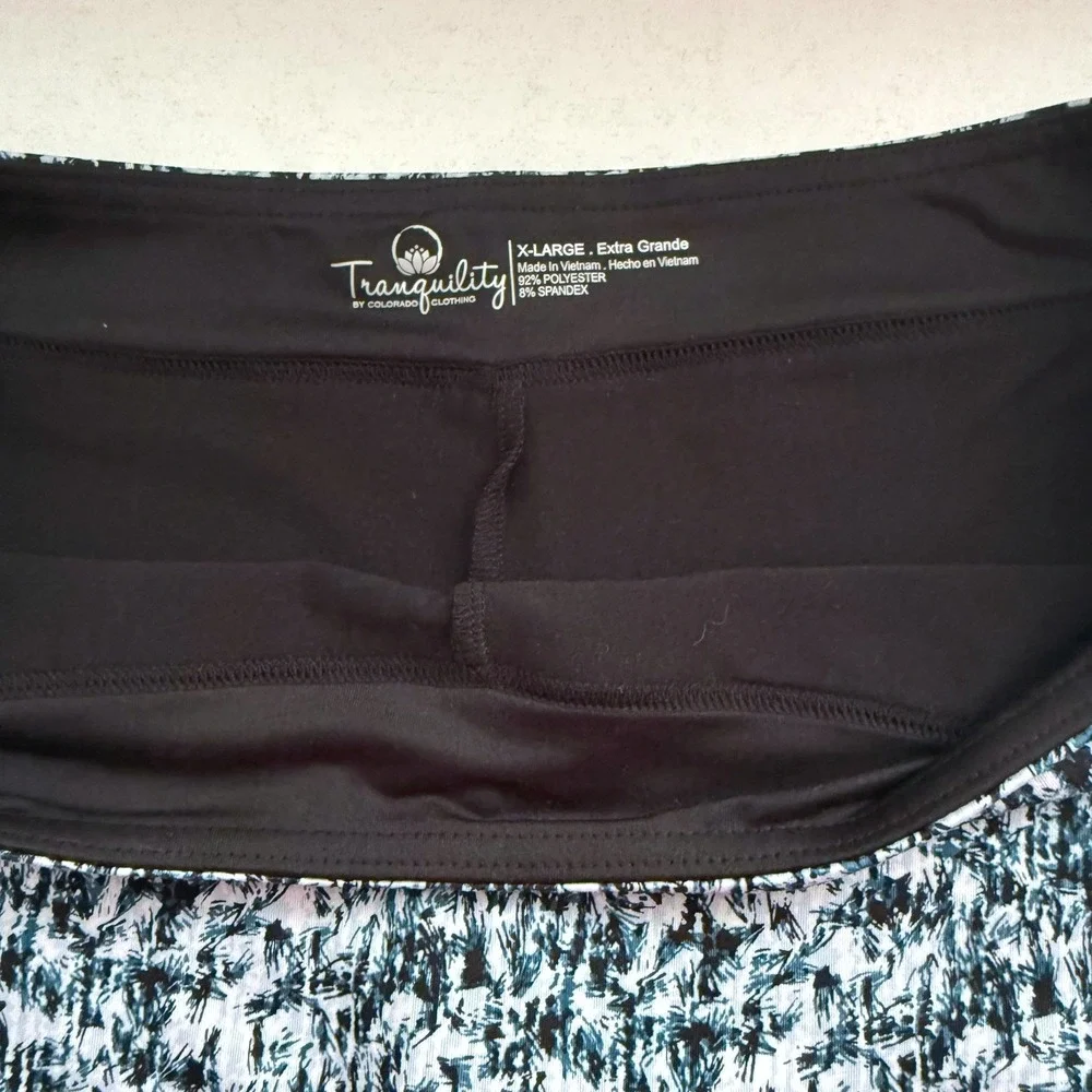 Tranquility Colorado‎ Clothing Skort Womens XL Black White Athletic Skirt